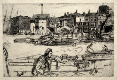 Nabrzeże Czarnego Lwa, 1859. autorstwa James Abbott McNeill Whistler