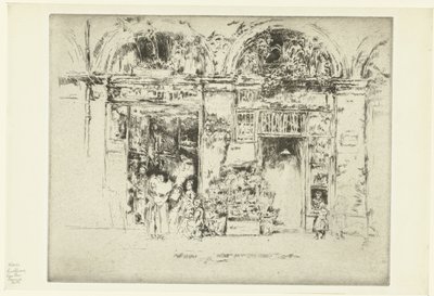 Kwiaciarnia Słoneczniki, Rue des Beaux-Arts autorstwa James Abbott McNeill Whistler