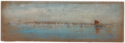 Niebieski i srebrny - Wyspy, Wenecja, 1879-1880. autorstwa James Abbott McNeill Whistler
