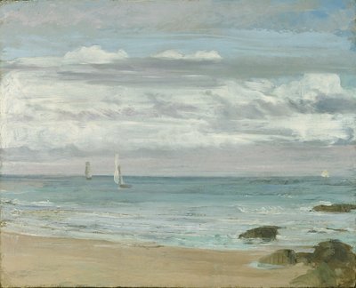 Niebieski i srebrny: Trouville, ok. 1865 autorstwa James Abbott McNeill Whistler
