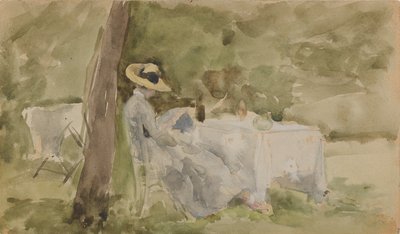 Śniadanie w ogrodzie, 1885-1886. autorstwa James Abbott McNeill Whistler