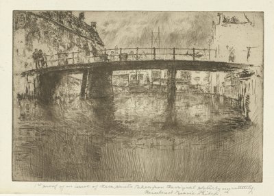 Most w Amsterdamie Most, Amsterdam autorstwa James Abbott McNeill Whistler