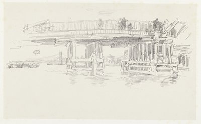 Most na Tamizie Stary most Battersea autorstwa James Abbott McNeill Whistler