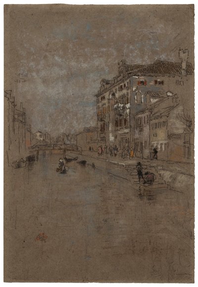 Kanał w Wenecji Magazyn Tytoniu, 1879-1880. autorstwa James Abbott McNeill Whistler