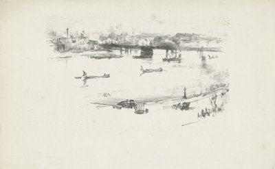 Most kolejowy Charing Cross autorstwa James Abbott McNeill Whistler