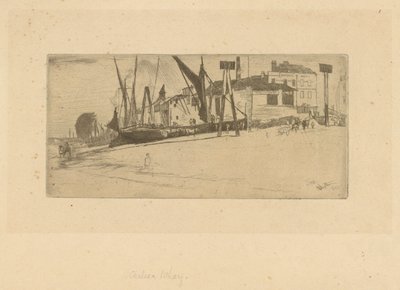 Chelsea Wharf, 1863. autorstwa James Abbott McNeill Whistler