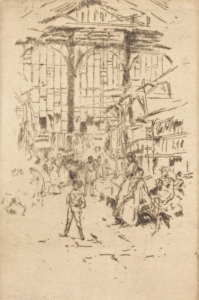 Giełda Odzieży, nr II, ok. godz. 18861888. autorstwa James Abbott McNeill Whistler
