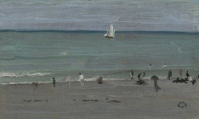 Scena na wybrzeżu, Kąpiący się, 1884-85 autorstwa James Abbott McNeill Whistler