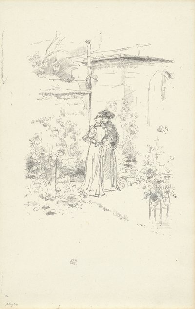 Zaufanie w ogrodzie autorstwa James Abbott McNeill Whistler