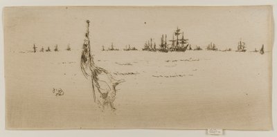 Zanurzanie flagi, 1887. autorstwa James Abbott McNeill Whistler