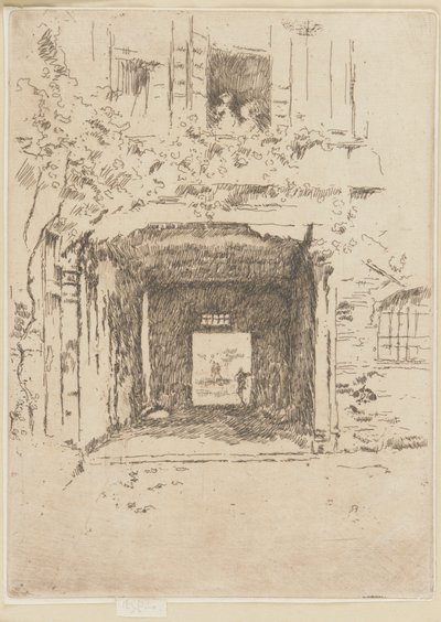 Drzwi i winorośl, 1879-1880. autorstwa James Abbott McNeill Whistler