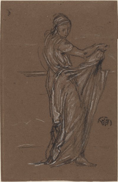 Drapowana postać kobieca, 1870-1873. autorstwa James Abbott McNeill Whistler