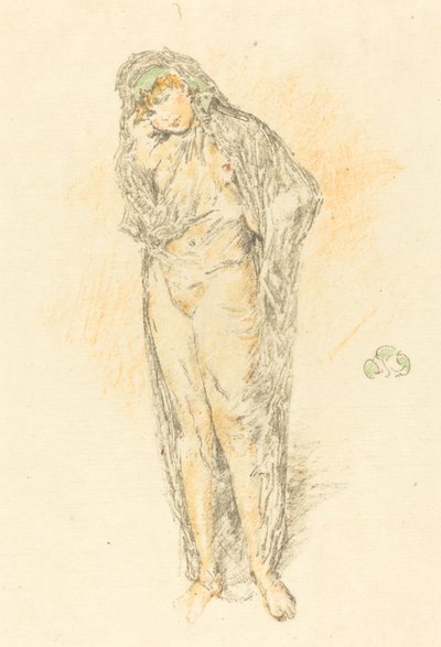 Drapowana postać, stojąca, 1891. autorstwa James Abbott McNeill Whistler
