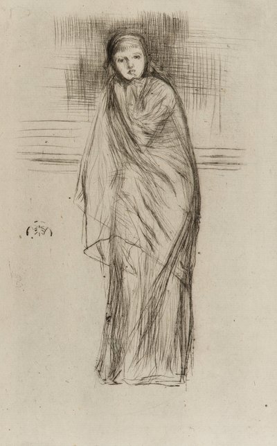 Drapowany model, 1870. autorstwa James Abbott McNeill Whistler