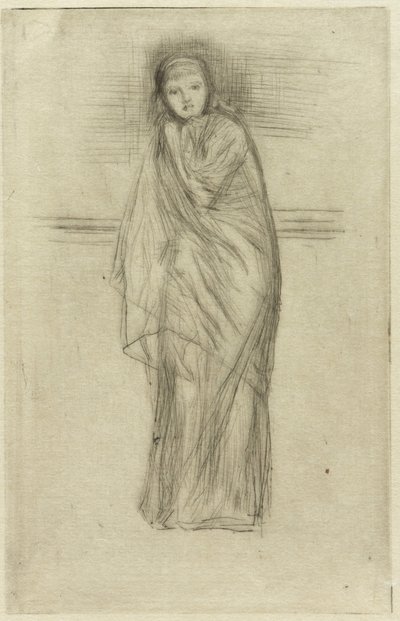 Drapowany model, 1870. autorstwa James Abbott McNeill Whistler