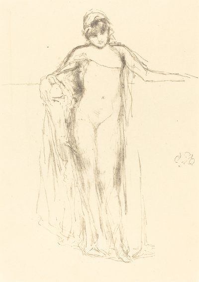Drapowany model, stojący, 1893. autorstwa James Abbott McNeill Whistler
