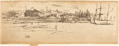 Suchy dok, Southampton, 1887. autorstwa James Abbott McNeill Whistler