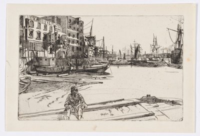 Eagle Wharf (Tyzac Whiteley and Co.) autorstwa James Abbott McNeill Whistler