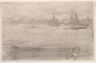 Wczesny poranek: Tamiza w Battersea, Londyn, 1878. autorstwa James Abbott McNeill Whistler