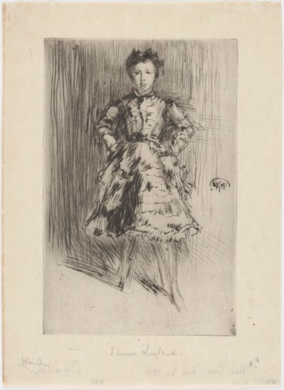 Elinor Leyland, 1873. autorstwa James Abbott McNeill Whistler