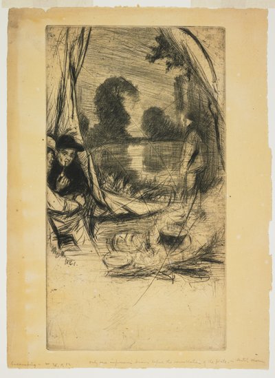 Lager aufschlagen autorstwa James Abbott McNeill Whistler