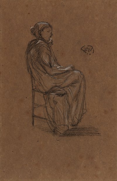 Postać kobieca siedząca, 1870-1873. autorstwa James Abbott McNeill Whistler