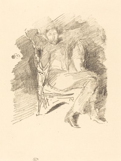 Światło ognia: Joseph Pennell, nr 1, 1896. autorstwa James Abbott McNeill Whistler