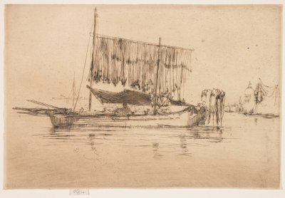 Łódź rybacka z drugiej serii weneckiej autorstwa James Abbott McNeill Whistler