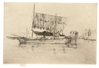 Łódź rybacka, 1879-80 autorstwa James Abbott McNeill Whistler