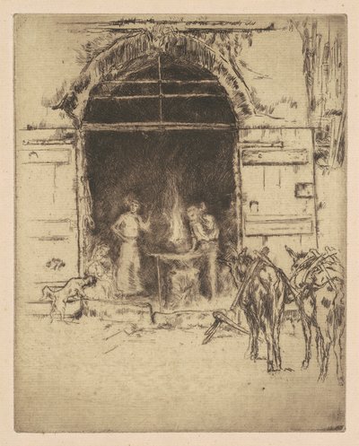 Płonąca Kuźnia, 1901. autorstwa James Abbott McNeill Whistler