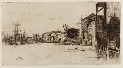 Nabrzeże Wolnego Handlu, 1877. autorstwa James Abbott McNeill Whistler