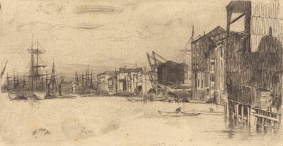 Nabrzeże Wolnego Handlu, 1877. autorstwa James Abbott McNeill Whistler