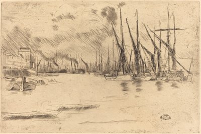 Od Schodów Marynowanych Śledzia, ok. godz. 1878. autorstwa James Abbott McNeill Whistler