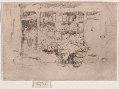 Sklep z owocami. autorstwa James Abbott McNeill Whistler