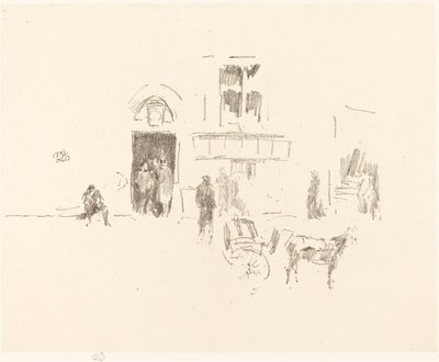 Wesołe drzwi do sceny, 18791887. autorstwa James Abbott McNeill Whistler