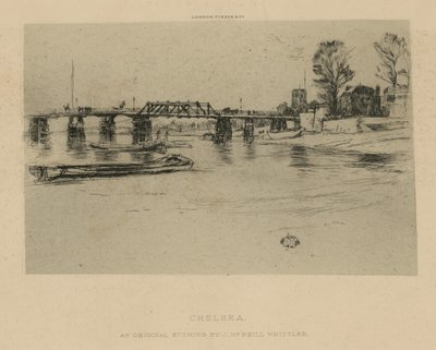 Ogólny widok Chelsea autorstwa James Abbott McNeill Whistler