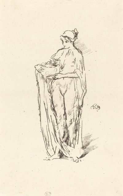 Dziewczyna z miską, 1895. autorstwa James Abbott McNeill Whistler