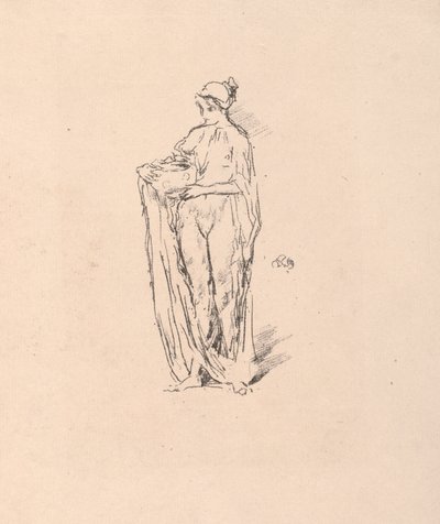 Dziewczyna z miską, 1895. autorstwa James Abbott McNeill Whistler
