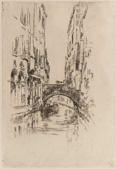 Gondola pod mostem, 1879-1880. autorstwa James Abbott McNeill Whistler