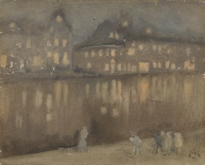 Grand Canal, Amsterdam, Nokturn, 1882. autorstwa James Abbott McNeill Whistler