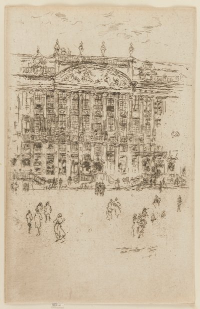 Wielki Plac, Bruksela, 1887. autorstwa James Abbott McNeill Whistler