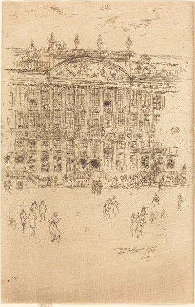 Wielki Plac, Bruksela, 1887. autorstwa James Abbott McNeill Whistler
