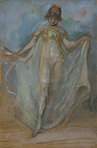 Zieleń i złoto, Tancerz, autorstwa James Abbott McNeill Whistler