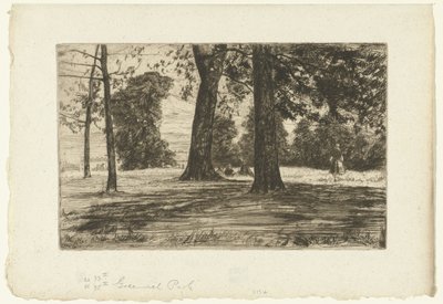 Park Greenwich autorstwa James Abbott McNeill Whistler
