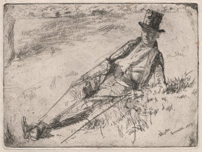 Emeryt z Greenwich, 1859. autorstwa James Abbott McNeill Whistler