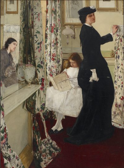 Harmonia w zieleni i róży: sala muzyczna autorstwa James Abbott McNeill Whistler