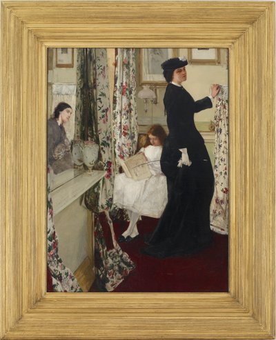 Harmonia w zieleni i róży: pokój muzyczny, 1860-1861. autorstwa James Abbott McNeill Whistler