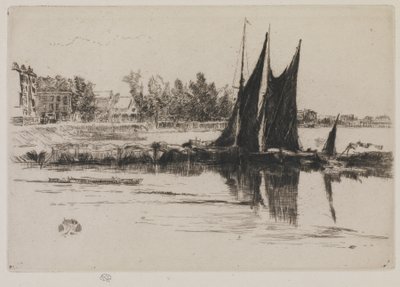 Hurlingham, 1859 (akwaforta na papierze) autorstwa James Abbott McNeill Whistler