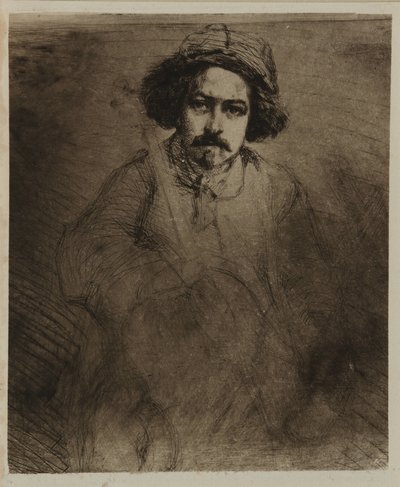 J. Becquet, Rzeźbiarz, 1859. autorstwa James Abbott McNeill Whistler