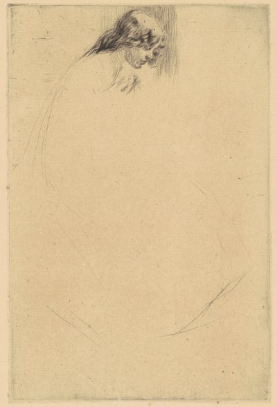 Pochylona głowa Jo, 1861. autorstwa James Abbott McNeill Whistler